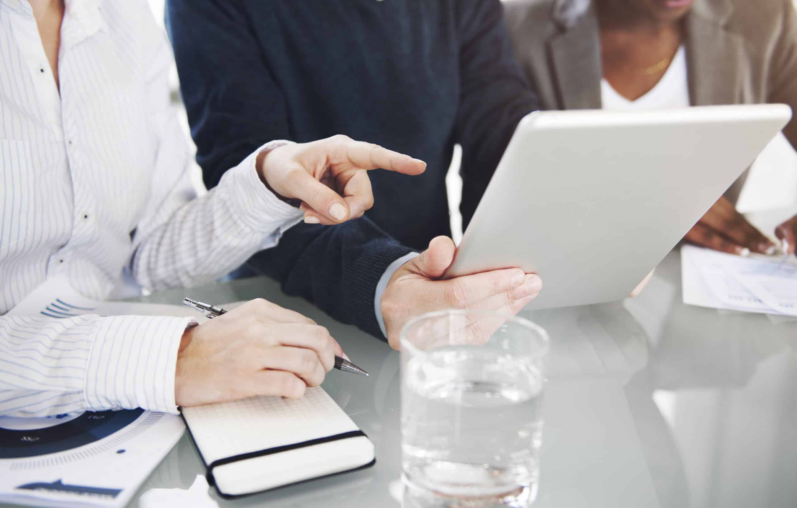 Business people is using digital tablet Business people is using digital tablet